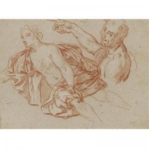 COYPEL Antoine 1661-1722,RECTO: STUDIES OF A NYMPH AND A SATYR,Sotheby's GB 2008-01-26