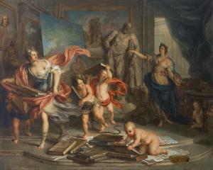 COYPEL Charles Antoine 1694-1752,Thalia chased by Painting,1732,Christie's GB 2024-01-31