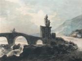 COZENS Alexander 1717-1786,Landscape with a Rider on a Bridge and Classical S,Cheffins GB 2012-09-19