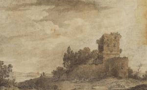 COZENS Alexander 1717-1786,Ruined Castle within a landsape,Sotheby's GB 2021-09-23
