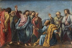COZZA Francesco 1605-1682,Consegna delle chiavi,Sant'Agostino IT 2025-06-10