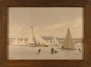 COZZENS Frederick Schiller 1846-1928,Ice boats,Eldred's US 2024-01-04