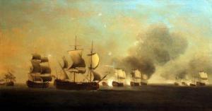 CRACKNELL Thomas C 1800-1800,The Retreat of the Spanish Squadron,1748,Keys GB 2012-12-14