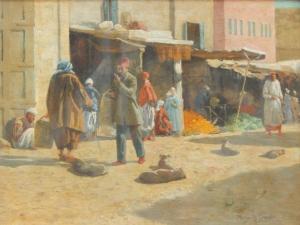 CRAFT Percy Robert 1856-1934,Fruit Shops and Dogs, Damascus,Golding Young & Mawer GB 2016-01-27