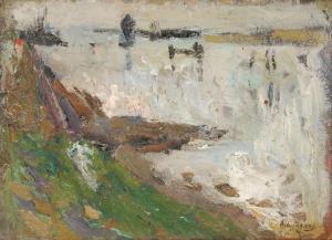 CRAHAY Albert 1881-1914,Le vaargeul à Nieuport,Brussels Art Auction BE 2019-02-05