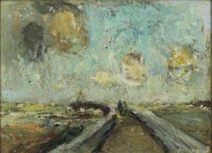CRAHAY Albert 1881-1914,The Pier of Ostende, Belgium,Clars Auction Gallery US 2021-08-15