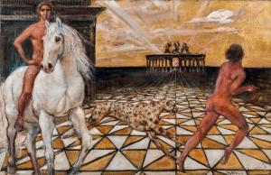 CRAIG Nancy Ellen 1927-2015,Dream Painting with Horse and Cheetah,Skinner US 2018-11-29