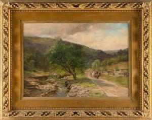 CRAIG Thomas Bigelow,'A Bright Morning' Woodland Valley Ulster Co.New Y,1893,Eldred's 2024-04-04