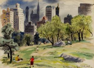 CRAIG Tom 1909-1969,Central Park, New York,Barridoff Auctions US 2024-04-13