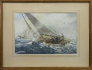 CRAIG WALLACE Robert 1886-1969,RACING ON THE CLYDE,1930,McTear's GB 2020-11-29