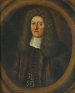 CRAKE F,Portrait of a gentleman, half-length, in a fur-lin,1686,Christie's GB 2011-07-31