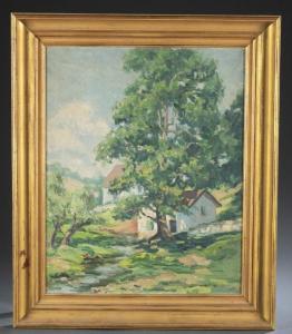 CRAM Allen Gilbert 1886-1947,Summer Landscape,Quinn & Farmer US 2018-06-09