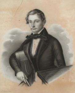 CRAMER Ernst 1809-1886,Portrait eines Herrn in Biedermeierkleidung,Von Zengen DE 2008-09-12