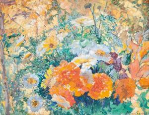 CRAMER Helene 1844-1916,Blossoming Garden,Stahl DE 2015-06-20