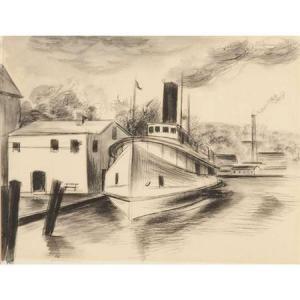 CRAMER Konrad 1888-1963,Sketch for Saugerties Boat,1931,William Doyle US 2009-11-11