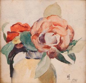 cramez heitor 1889-1967,Vase with flowers,1941,Veritas Leiloes PT 2015-07-01