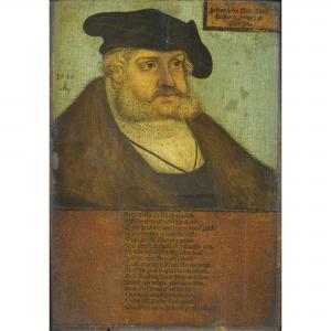 CRANACH Lucas I 1472-1553,PORTRAIT DE L'ELECTEUR FRÉDÉRIC III DE SAXE, DIT L,Sotheby's GB 2011-06-23