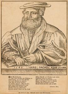 CRANACH Lucas I 1472-1553,Portrait of Hans Sachs,1545,Barridoff Auctions US 2024-04-13