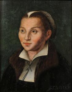CRANACH Lucas I 1472-1553,Portrait of Katharina von Bora,Skinner US 2015-05-29