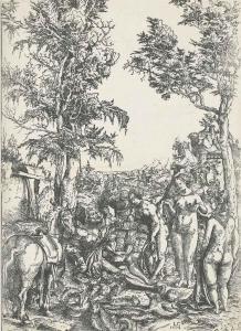 CRANACH Lucas I 1472-1553,The Judgement of Paris,1508,Christie's GB 2014-12-04