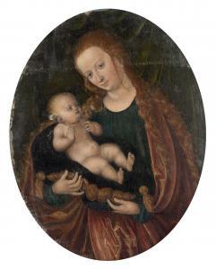 CRANACH Lucas II 1515-1586,La Vierge à l'Enfant,Artcurial | Briest - Poulain - F. Tajan 2023-03-22