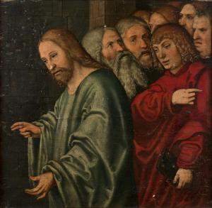 CRANACH Lucas II 1515-1586,Le Christ et la femme adultère,Daguerre FR 2024-03-22