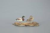 CRANDALL Horace L. 1892-1969,Miniature Mallard Pair,1950,Copley US 2022-03-05