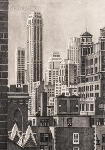 CRANE Alan Horton 1901-1969,From a Brooklyn Window,1939,Skinner US 2021-05-20