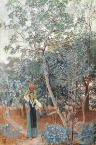 CRANE Walter 1845-1915,An Italian Garden, Capri,Christie's GB 2018-07-11