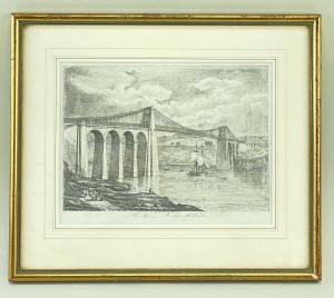 CRANE Walter 1845-1915,The Menai Bridge, North Wales,Rogers Jones & Co GB 2023-07-07