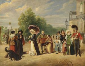 Cranmer Charles 1780-1841,Hyde Park Corner with the Duke of Wellington's Reg,Christie's 2018-07-11