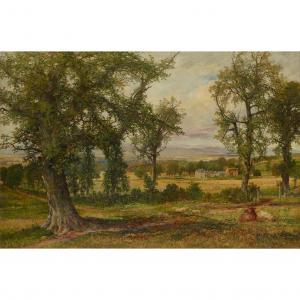 CRANSTOUN James Hall,A WOODED LANDSCAPE WITH DISTANT COUNTRY HOUSE,1870,Lyon & Turnbull 2023-06-08
