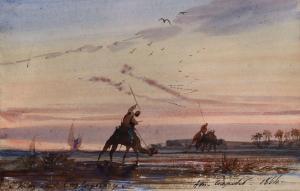 CRAPELET Louis Amable 1822-1867,Scène orientaliste en bord de mer,1864,Bayeux Encheres FR 2024-04-01