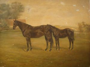 craven elizabeth,Sundrilla with foal by Manna 1930,Dickins GB 2008-10-17