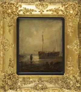 CRAWFORD Edmund Thornton 1806-1885,Beached sailing vessel,Adams IE 2009-03-24