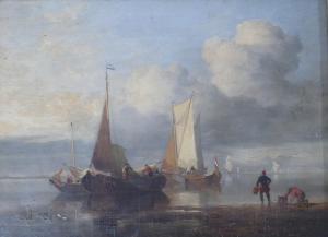 CRAWFORD Edmund Thornton 1806-1885,FRENCH FISHING BOATS,1857,Great Western GB 2021-12-02