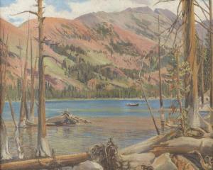 CRAWFORD Ester Mabel 1872-1958,High Sierras lake,1933,John Moran Auctioneers US 2018-05-22