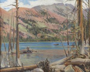 CRAWFORD Ester Mabel 1872-1958,High Sierras Lake,1933,John Moran Auctioneers US 2018-10-23