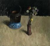 CRAWFORD JOHN MCKINNON 1931-2005,STILL LIFE WITH FLOWERS AND A KETTLE,McTear's GB 2014-01-30