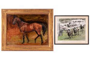 CRAWFORD Susan 1941,Portait of the racehorse Constans,Dawson's Auctioneers GB 2022-09-29