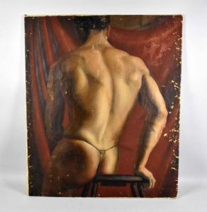 CRAWFORD William Caldwell 1879-1960,MALE NUDE,Dargate Auction Gallery US 2020-08-02