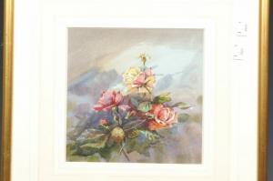 CRAWLEY Michael 1800-1900,Still Life Roses in Bloom,Bamfords Auctioneers and Valuers GB 2006-12-06