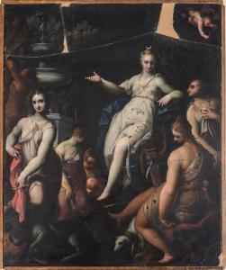 CREARA Sante 1570-1630,DIANA WITH HER ATTENDANTS,Stair Galleries US 2015-10-24