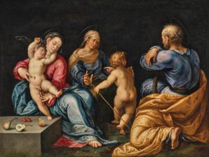 CREARA Sante,The Holy Family with Saint Anne and the Infant Sai,1597,Palais Dorotheum 2023-10-25