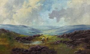 CREIGHTON Lewis 1918-1996,Rams in a Heather Moorland Landscape,David Duggleby Limited GB 2024-02-08