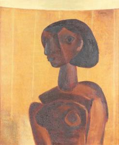 CREME Benjamin 1922-2016,cubist study of a lady,1951,Denhams GB 2024-02-21