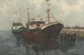 CREMERS Paul 1923-1987,Schiffe im Hafen von Jymuiden/Holland,1978,Von Zengen DE 2009-06-19