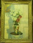 CREPAUX Raoul 1900-1900,Bouquet de felurs sur un entablement,Millon & Associés FR 2012-01-27