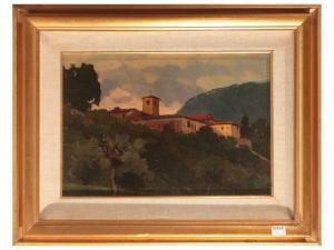 CREPET Angelo Maria 1885-1971,Paesaggio con scorcio di casolare,1925,Maison Bibelot IT 2024-03-05