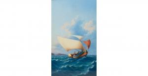 CRESCIMANNO Nicola F 1845-1909,Fisherfolk at sea,1890,Mallams GB 2021-03-22